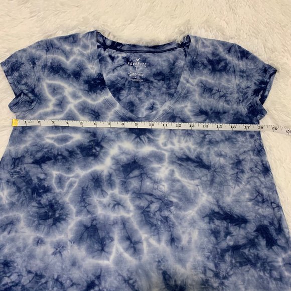 AEO Blue Tie-Dye Favorite T-Shirt Small - Picture 11 of 16
